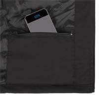 Heated Soft-Shell Jacket, Men's, Small, Black Action Paper