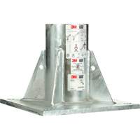 DBI-SALA&reg; Confined Space Floor Mount Base, Galvanized Action Paper