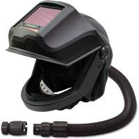 DEFENDER Supplied Air Respirator Shield & Flip-Front Welding Helmet with ADF & Cooler, Universal, Facepiece Action Paper