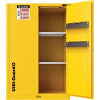 Armoire de s&eacute;curit&eacute; pour produits inflammables Utili-Guard+, 45 gal., 2 Porte(s), 43" La x 65" h x 22" p Action Paper