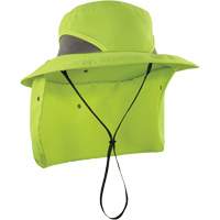Chapeau de garde forestier 8934 Chill-Its avec prot&egrave;ge-nuque, petit/moyen, Lime haute visibilit&eacute; Action Paper