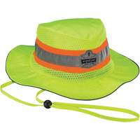 GloWear 8935 Ranger Sun Hat, Small/Medium, High Visibility Lime-Yellow, Polyester Action Paper