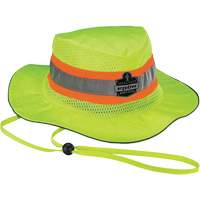 Chapeau de soleil de garde forestier de refroidissement en microfibre Chill-Its 8935MF , petite/moyenne, Lime haute visibilit&eacute; Action Paper