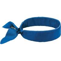 Bandeau de refroidissement Chill-Its 6702 avec polym&egrave;res int&eacute;gr&eacute;s et fermeture &agrave; nouer, Bleu Action Paper