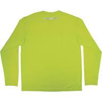 Chemise de refroidissement &agrave; manches longues avec protection solaire et UV Chill-Its 6689, Jaune lime haute visibilit&eacute;, Petit Action Paper