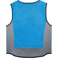Veste de refroidissement &eacute;vaporatif Chill-Its 6667 avec fermeture &agrave; glissi&egrave;re, Moyen, Bleu Action Paper
