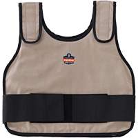 Chill-Its 6230 Standard Phase Change Cooling Vest with Rechargeable Packs, Small/Medium, Khaki Action Paper