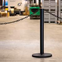 Industrial Stanchion Kit with Plastic Chain, 37" High, Red Action Paper