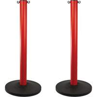 Industrial Stanchion, 37" High, Red Action Paper