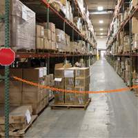 Magnetic Chain Barrier Warehouse Kit, Orange Action Paper