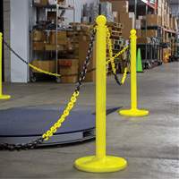 Bicolour Plastic Barrier Chain, Green/White Action Paper