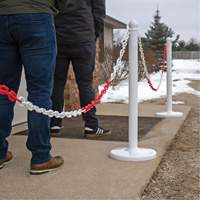 Bicolour Plastic Barrier Chain, Green/White Action Paper