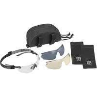 Combat Safety Glasses Kit, Clear/Copper/Smoke Lens, Anti-Fog/Anti-Scratch, ANSI Z87+ Action Paper