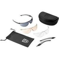 Gunfire 2.0 Ballistic Protection Safety Glasses Kit, Clear/Copper/Smoke Lens, Anti-Fog/Anti-Scratch, ANSI Z87+ Action Paper