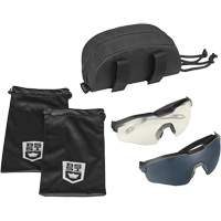 MY6 Safety Glasse Eyeshield Kit, Clear/Smoke Lens, Anti-Fog/Anti-Scratch, ANSI Z87+ Action Paper