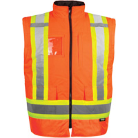 High-Visibility 7-in-1 Jacket, Polyester, High Visibility Orange, X-Small Action Paper