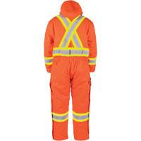 High-Visibility Lined Canvas Overalls, Small, High Visibility Orange Action Paper