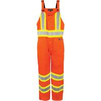 High-Visibility Unlined Overalls, X-Small, High Visibility Orange Action Paper