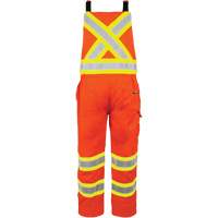 High-Visibility Unlined Overalls, X-Small, High Visibility Orange Action Paper