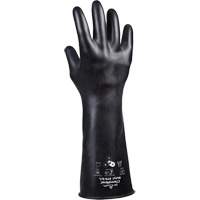 Gants r&eacute;sistants &agrave; l'acide 879, Taille Moyen/8, 14" lo, Caoutchouc butyle, 28 mils Action Paper