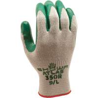 ATLAS 350 Gloves, 7/Small, Nitrile Coating, 10 Gauge, Polyester/Cotton Shell Action Paper
