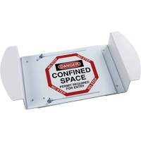 "Danger Confined Space Permit Required For Entry" Manhole Sign, 21" x 30", Polystyrene, English Action Paper