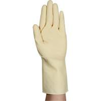 AlphaTec&reg; 87-137 Lightweight Natural Gloves, Size 7, 11.8" L, Rubber Latex, 16-mil Action Paper