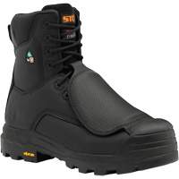 Vulcan Work Boots with External Metguard, Leather, Size 5, Impermeable Action Paper