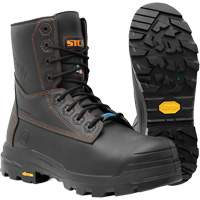 Metpro Flex Work Boots with Metguard, Leather, Size 4, Impermeable Action Paper