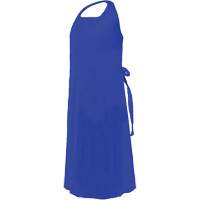 CoverMe Apron with Die-Cut Neck, Polyurethane, 45" L x 35" W, Blue Action Paper