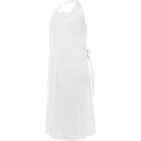 CoverMe Apron with Die-Cut Neck, Polyurethane, 45" L x 35" W, White Action Paper