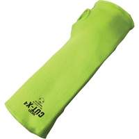 Cut-X&reg; Cut-Resistant Sleeve with Thumb Hole, Fibreglass/Polyethylene, 10", ASTM ANSI Level A4, High Visibility Lime Action Paper