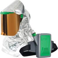 Respirateur &agrave; chaleur radiante Z-Link avec souffleur & montage &agrave; la ceinture, Respirateur &agrave; masque/Capuchon & visi&egrave;re, Pile Lithium-ion Action Paper