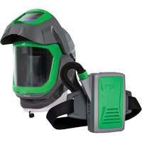 Masque de respirateur Z-Link avec joint de visage, visi&egrave;re & montage &agrave; ceinture, Respirateur &agrave; masque/Masque de soudage, Pile Lithium-ion Action Paper
