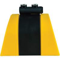 HAZLOK Safety Barrier System, Plastic, Magnetic Mount, 30', Black and Yellow Tape Action Paper