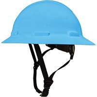 LIDGUARD&reg; Full Brim Hardhat with Chinstrap, Meets CSA Type 1, Ratchet Suspension, Vented Action Paper