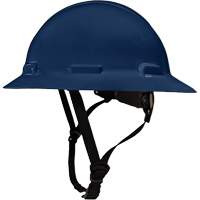 LIDGUARD&reg; Full Brim Hardhat with Chinstrap, Meets CSA Type 1, Ratchet Suspension, Vented Action Paper