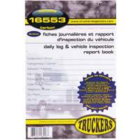 Bilingual Daily Log & Vehicle Inspection Report Book Action Paper