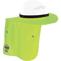 Chill-Its&reg; Lime Green FR Hard Hat Brim with Neck Shade Action Paper
