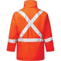 Parka isol&eacute; de 9 oz Haute visibilit&eacute; Avenger, style 515, Hommes, T-petit, Orange Action Paper