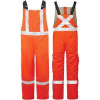 Salopette isol&eacute;e haute visibilit&eacute; de 9 oz Avenger, style 525, Hommes, T-petit, Orange Action Paper