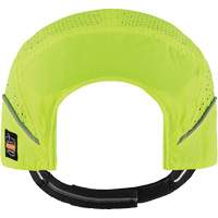 Skullerz 8955 Lightweight Bump Cap Hat with Micro Brim, High Visibility Lime Green Action Paper