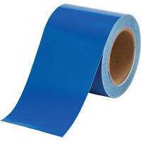 Pipe Marker Tape, 90', Blue Action Paper