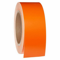 Pipe Marker Tape, 90', Orange Action Paper