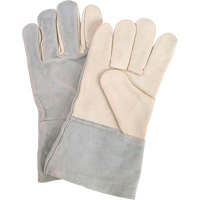 Gants de travail d'usage standard, Grand, Paume en Cuir fleur de vache Action Paper