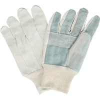 Standard-Duty Work Gloves, Large, Split Cowhide Palm Action Paper