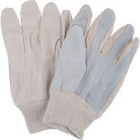 Standard-Duty Work Gloves, Large, Split Cowhide Palm Action Paper