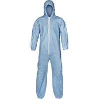 Pyrolon&reg; Plus 2 FR Coveralls, Small, Blue, FR Treated Fabric Action Paper