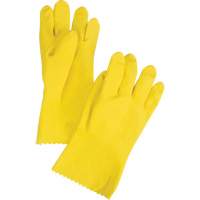 ChemStop Gloves, Size Small/7, 12" L, Latex, Flock-Lined Inner Lining, 16-mil Action Paper