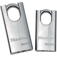 Shrouded Padlock, Keyed Different, Hardened Steel, 1-3/4" Width Action Paper
